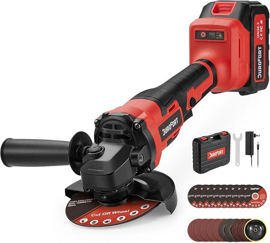 Durofort 21V Cordless Angle Grinder B0D633SY1Z | جلخ بمحرك بدون فحمات