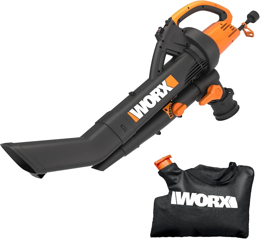 WORX Trivac 3-in-1 Electric Leaf Blower/Leaf Vacuum/Mulcher