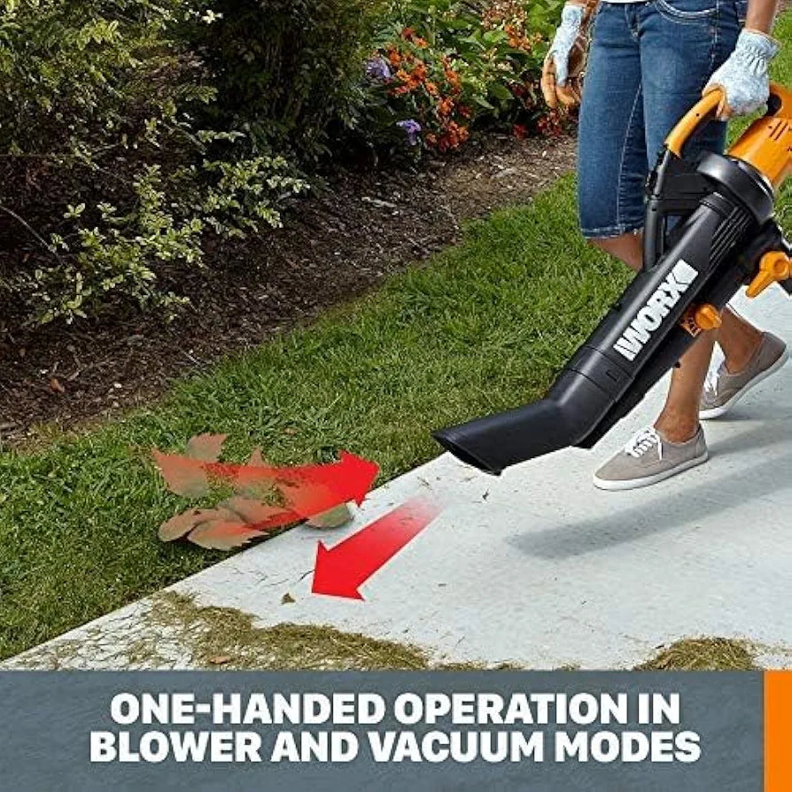 WORX Trivac 3-in-1 Electric Leaf Blower/Leaf Vacuum/Mulcher