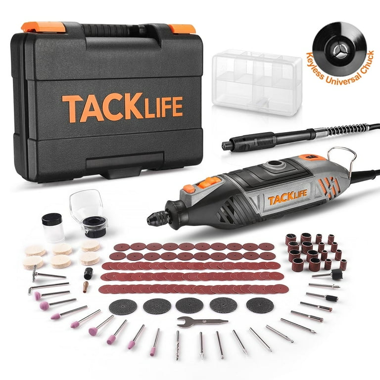 TACKLIFE Rotary Tool Kit, 135W Powerful Variable Speed Motor, 150pcs Accessories, Perfect For Crafting & DIY Projects - RTSL50AC